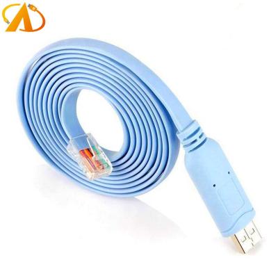 China COMPUTER USB to Console Cable 3.6M USB to RJ45 Router Setup Attach 1.8M 3.6M FTDI Chip USB Data Cable for sale