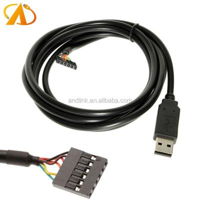 China COMPUTER USB to TTL232R TTL FT232 Original Download Cable 3.3V Level FTDI USB Data Cable Brush Cable for sale