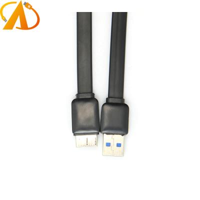 China COMPUTER USB 3.0 A Male To Micro USB Super Slim Flat Cable For External Hard Disk 50cm for sale