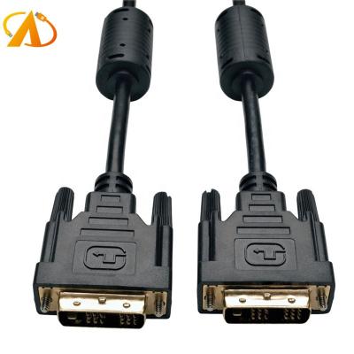 China Dual Monitor DVI-D 24+1 Link Male to Male Digital Video Cable Gold Plated with Ferrite Core for Game, DVD, Laptop, HDTV and Projector for sale