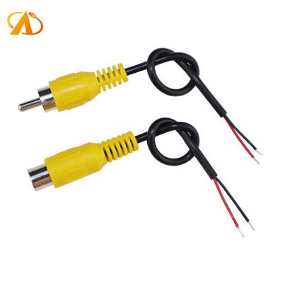 China Stripped and Tinned ends of satellite cable male RCA navigation DVD player and AV head speaker cable single audio signal female for sale