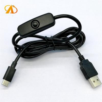 China Industrial Type C Switch Power Cable For Raspberry Pi 4B Power Supply Attach 5V 3A Pi On/Off Switch For Raspberry Pi 4B Type C USB Devices for sale