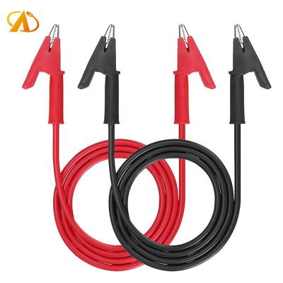 China Test Lead Set Double Ended Crocodile Clips 1000V 19A Test Lead Cable With Insulators Clips Flexible Test Cable for sale