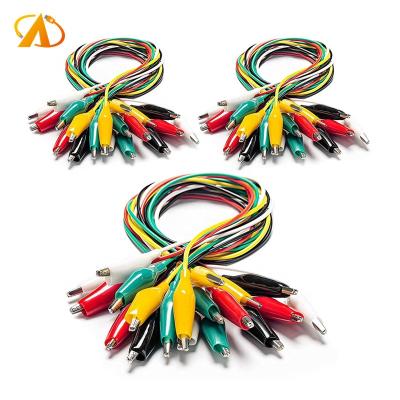 China Test Lead Set 30PCS Test Leads Set With Double Clips Ended Crocodile Jumper Wires For Circuit Connection DIY Spring Alligator for sale