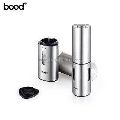 China Sustainable electric triangular prism shaped stainless steel salt and pepper grinder / salt and pepper grinder for sale