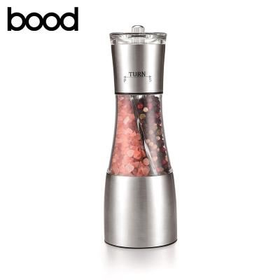 China HOT Selling Sustainable 2 in 1 Manual Salt and Pepper Mill Salt and Pepper Grinder for sale