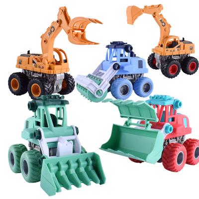 China Amazon Hot Selling Friction Toy Trucks Friction Farmer Car Toys Plastic Toy Vehicles For Children for sale