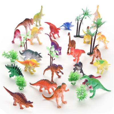 China Education Kids Plastic Miniature Dinosaur Park Eco Friendly Toy Set 32pcs for sale