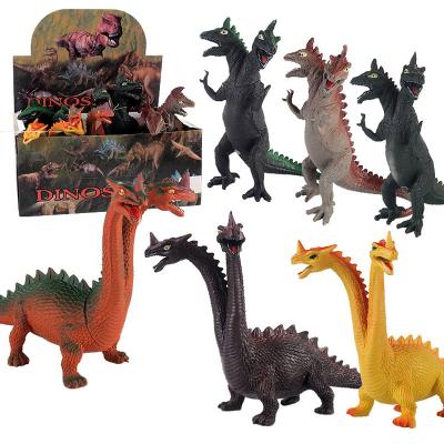 China Hot Sale Eco - Friendly Material Two Key Vinyl Rex Artificial Dinosaurs Toys For Children for sale