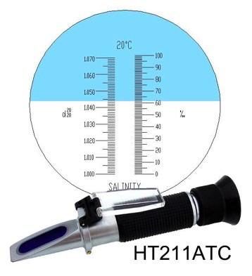 China 1ppt hand - gehouden Refractometer, Hand - gehouden Zoutgehalterefractometer Te koop