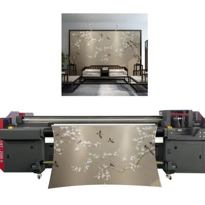 China Leather Industry High Quality 2.5M 8feet Roll for Rolling 3D LED Flatbed UV Hybrid Printer for sale