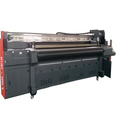 China Leather Industry 3.2M 10 Feet Roll To Roll Ricoh GEN5 Printers Belt UV Flatbed Hybrid Printing Machine for sale