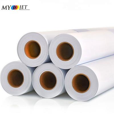 China Price 100 micron 140G light weight cheap reusable removable pvc vinyl sticker paper roll for sale