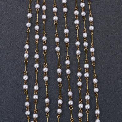 China environmental friendly popular bead chain bag bracelet chain diy handmade material accessories for sale