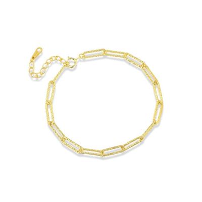 China New Design FASHIONABLE Birthday Gift High Quality Gold Plated 925 Sterling Silver Women Jewelry Silver Hollow Bracelets & Bangles for sale