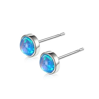 China Pretty Direct Tour Carbon Fire Lab Casual/Sporty Factor Opal Earring Studs Brass Jewelry for sale