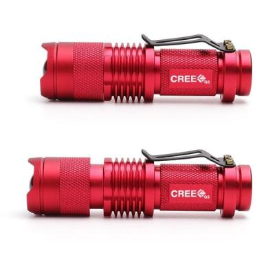 China Camping 3W Mini Zoom LED Belt Pocket Clip Tactical Torch 3.7v 14500 Batteries Ultra Bright Small Light Flashlight for sale