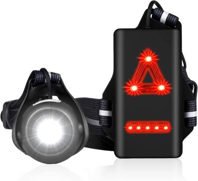 China ROAD Night Running Lights, USB Rechargeable Trunk Light with 90 Degree Beam Angle Adjustable ith Reflective Straps for Rider for sale