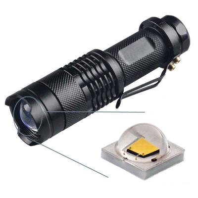 China Hot Selling Tactical Portable Torch 1AA Flashlight SK68 3W Focusable Or 14500 Batteries Mini Flashlight LED Flashlight for sale