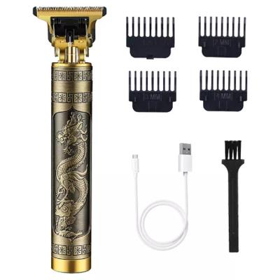 China Professional USB Rechargeable Bald Trimmer T9 Mini 0Mm Buddha Dragon Phoenix Dog Hair Clipper Right Handed Scissors for sale