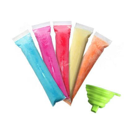 China Recyclable Custom Printed Ice Popsicle Packaging Bags Disposable Ice Pop Plastic Packing Bag With Custom Logo for sale