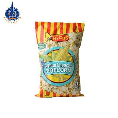 China Security Custom Printed Popcorn Plastic Packaging Bag Snacks Packaging Pouches for sale