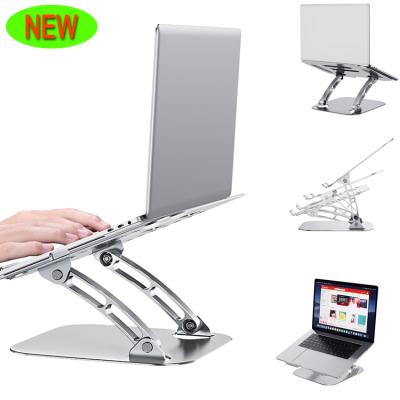 China Vertical Adjustable Ergonomic Height Adjustable Portable Foldable Laptop Stand Holder (Height) Aluminum Table for sale