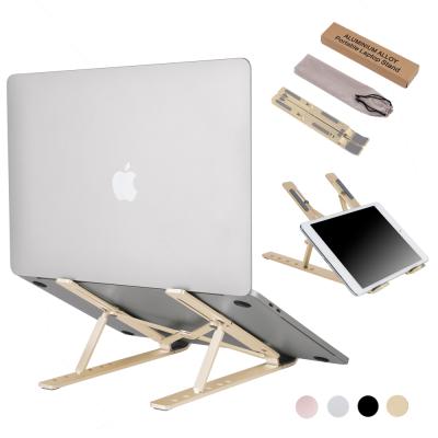 China Metal (Height)Adjustable Laptop Notebook Stand Adjustable Vertical Laptop Stand Aluminum for iPad Stand Desk Support 4 Color for sale