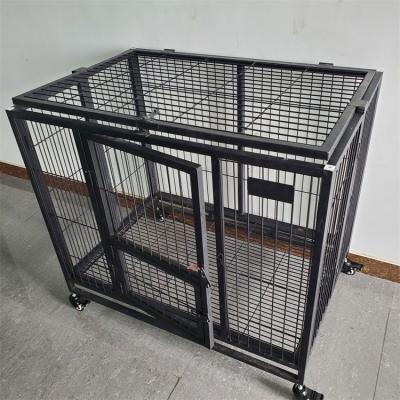 China Breathable Single Layer Luxury Customizable Dog Cage Indoor Double Door Pet Cages Dog Kennel for sale