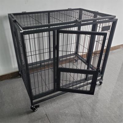 China Breathable Luxury Single Layer Heavy Duty Dog Cage Customizable Strong Double Door Dog Cage For Sale for sale