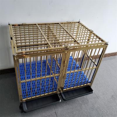 China Customizable xxxl stainless steel double door breathable single layer indoor dog cages dog cage for dog for sale