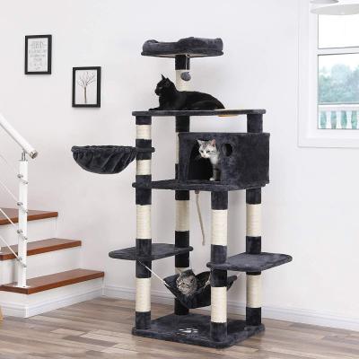 China Viable a variety of styles cats treehouse flooring from large to high quality modern ceiling cat tree for sale