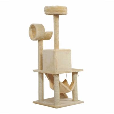 China Factory direct sales large cat tree house viable high quality modern scratcher big cat tower tree design for sale