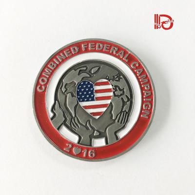 China Europe Custom Design Promotional Metal Challenge Coin Souvenir Coins for sale