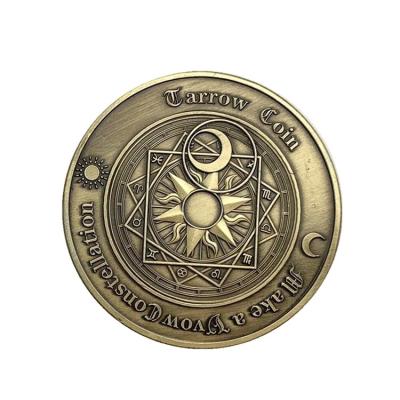 China Hongda Challenge Coin Antique Imitation Design Your Own Logo Souvenir Cheap Promotional Custom Coins Antique Brass Metal Challenge Coin for sale