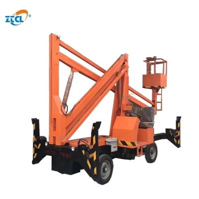 China Easy Operation Safety Convenience Four Wheels Aerial Work Platform / Small Boom Lift for sale