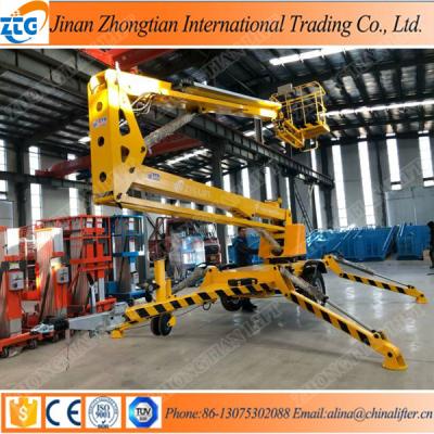 China A Wide Range Of Operation Arm Trailer Boom Lift High Altitude Platform With Electric Battery Diesel Engine Gasoline Engine Power for sale