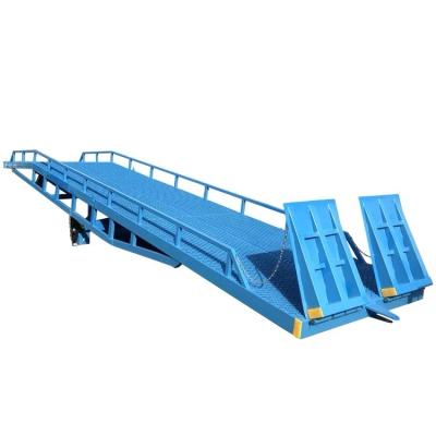 China Cargo Handling Auxiliary Equipment 8tons Movable Yard Ramp Forklift Container Hydraulic Loading Ramps for sale