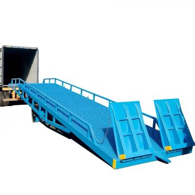 China Cargo Handling Auxiliary Equipment Mobile Ramp Steel Forklift Yard Ramp For Container for sale