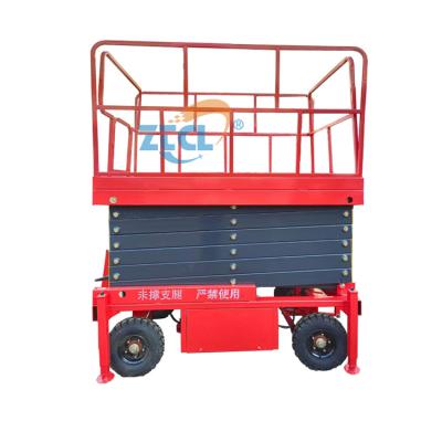 China Used to lift workers to higher places for maintenance 8m 10m 12m hydraulic aerial platform 14m electric lift mobile scissor man lift for sale