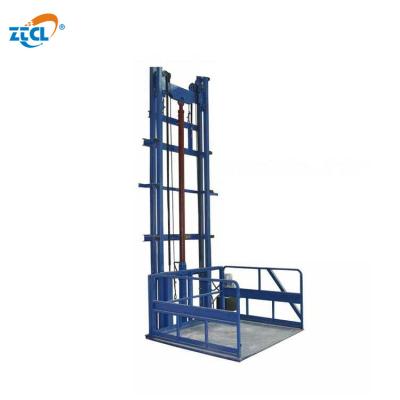 China Used for 2nd Hydraulic Freight Elevator 1ton Goods Lift Warehouse Freight Guide Rail Cargo Lift for sale