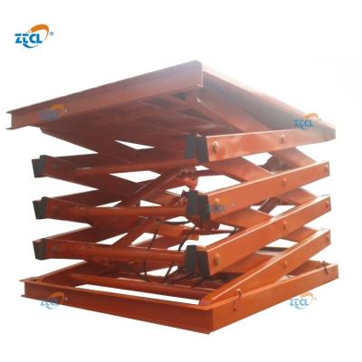 China Car parking stationary hydraulic scissor lift equipment 5 ton hydraulic scissor lift tables with best price for sale