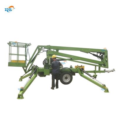 China Easy Operation Safety Convenience 10m 12m 14M 16M Traimer-Mounted Boom Lift With CE for sale