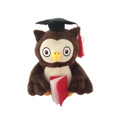 China High Quality Custom Plush Toys EN71 Plush Toys Gift Soft Stuffed Owl Graduation Plush Toy for sale