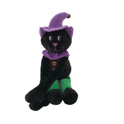 China Custom Halloween Mascot Plush Moq Bass Stuffed Plush Soft Toy Witch Toy for sale