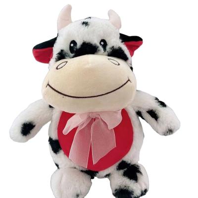 China New Arrival Plush Different Size Soft Plush Milk Cow Toys For Babies Stuffed Pink Plush Cow Toy for sale