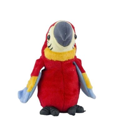 China Realistic Red Color Macaw Parrot Stuffed Plush Bird Toy for sale