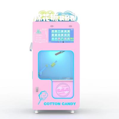 China SDK Smart Automatic Electric Vending Commercial Cotton Floss Candy Making Cotton Candy Vending Machine for Colorful Flowers for sale