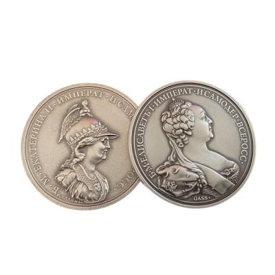 China China Wholesale Metal Commemorative Antique Antique Crafts Double Sided Custom Real Silver 1Oz Coins for sale