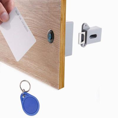 China Other sensor smart rfid invisible lock 125khz no hole hidden rfid drawer cabinet lock for home use for sale